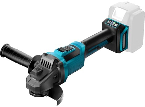 FormiPow Cordless Angle Grinder 125mm for Makita 18V Batteries, Brushless Battery Angle Grinder Tool, 8000RPM 6 Speeds for Grinding, Cutting and Polishing (No Battery and Disc)