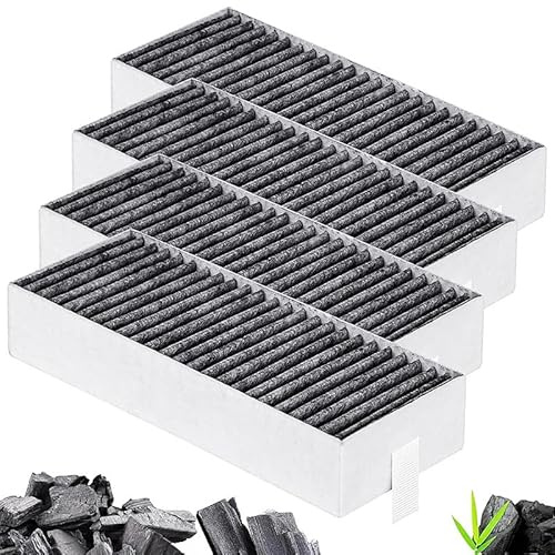 LOMGDOVC 4 Stück Aktivkohlefilter Dunstabzugshaube Filter Für Siemens HZ9VRCRO 17004796/Bosch HEZ9VRCRO 17004805/Neff Z821VR0 17004806/Gaggenau CA282111 Umluftersatzfilter Zubehör