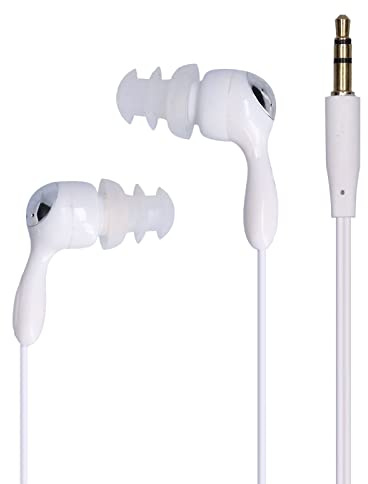 Yechiry Écouteurs de Natation IP68, écouteurs Filaires Intra-Auriculaires Résistants à la Transpiration, de Remplacement Rétro, Idéaux pour la Plongée, la Plongée en Apnée, la Douche (White)
