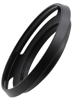 Paraluce curvo a vite da 37 mm, universale, sottile, in alluminio, per obiettivo da 37 mm, per Leica e Fujinon, confezione da 1