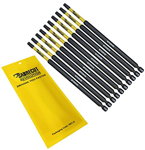 SabreCut 10pcs SCTX30152_10 152mm T30 TX30 Embouts vissage choc | Pointes forgées et acier de torsion traité thermiquement améliorent résistance aux chocs et durabilité