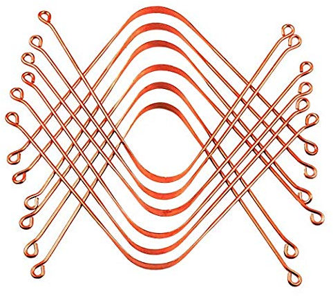 Gratte-langue en cuivre pur | Gratte-langue chirurgical parfait | Meilleur remède pour la mauvaise haleine | Maintient l'hygiène bucco-dentaire | Poignée flexible et prise en main confortable – Lot de