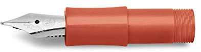 Kaweco SKYLINE SPORT Mundstück mit Stahlfeder und Iridiumspitze für Tintenpatronen I Fox Fuchsrot Orange I Federbreite: B (Breit) I Füller Füllfeder