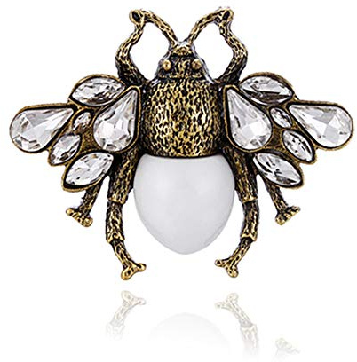 Egurs Schönen Tier Kristall Brosche Nadel Anstecker Brooch Für Kleidung Dekoration Biene