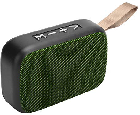 VBESTLIFE Bluetooth-Lautsprecher, Drahtloser Stereo-Subwoofer Tragbarer USB-Musik-Player mit UKW-Radio, Freisprechanrufe, Drinnen/Draußen(Grün)
