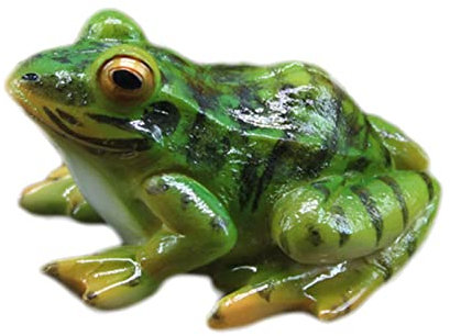MagiDeal Crapaud Grenouille Paysage Statue D'amphibiens Crapauds Grenouilles Étang Forêt Tropicale Animal Décoratif Sculpture