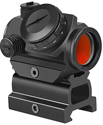 Feyachi Red Dot Visier 2 MOA 1 x 22mm Airsoft Zielfernrohr | RDS-22 Rotpunktvisier mit 11 Helligkeitsstufen für 20mm/22mm Picatinny-Schienen. Ideal für Outdoor Jagd und taktische