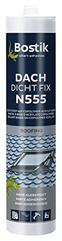 Bostik N555 Dach Dicht Fix transparent 1K Acryl Dichtstoff 300ml Kartusche