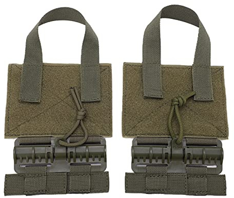 Tenpac Quick Release Kummerbund MOLLE Removal Buckle, Quick Release Schnallen Set Langlebig für JPC 6094 Weste(Grün)