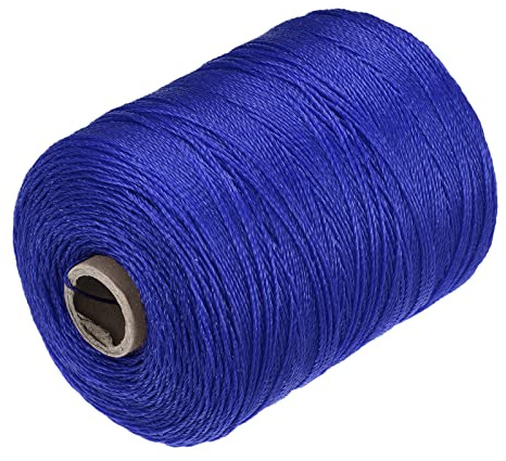 sourcing map Twisted Mason Line Nylon Twine String Cord Blue 600M/656 Yard 1MM Dia for Netting, Landscaping, Home Improvement, DIY Projects, Crafting, Masonry, Gardening