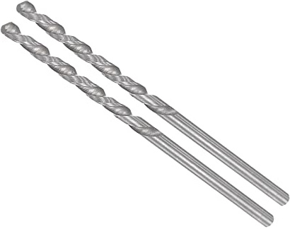 CoCud Forets Carbure Monobloc, Transparent 2mm de diamètre, Gauche Main YG6X (C3/K10) Tungstène Carbure Droit Queue Forets Hélicoïdaux - (Applications: pour Inox Acier Alliage), 2 pcs