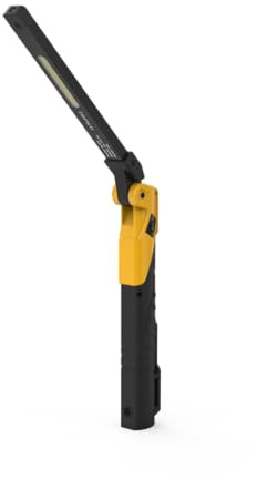 QPKING - Luce da lavoro ricaricabile a LED da 1100 mAh, torcia portatile a 180 °, rotazione a 4 modalità con base magnetica e gancio di luce meccanica per la riparazione di auto/sotto il cofano e