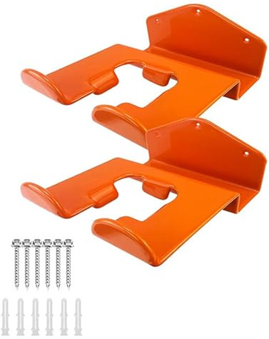 Duroecsain Wandhalterung, Trimmerhalter | Wandhalterung Organizer Halterung 2 Stück | Garage Utility Storage Aufhänger für Rasenmäher, Heckenschere, Werkzeug