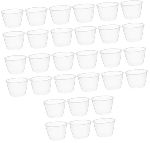 Cabilock 30piezas Taza Medidora De Arroz Reutilizable Vaso Medidor Transparente Para Cocción y Medición De Accesorio Práctico Para Cocinas