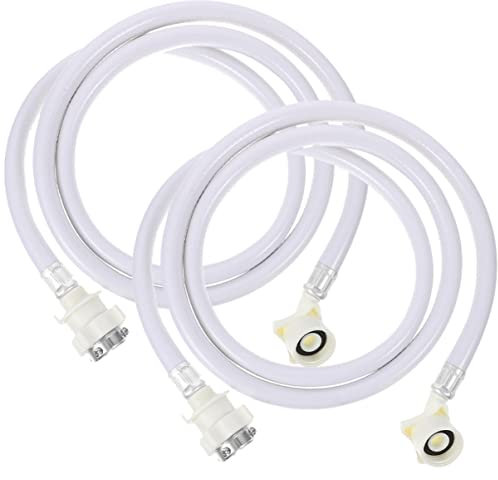 RORPOIR 2pcs Washing Machine Extension Hose Inlet Pipes High Pressure Resistant Leakproof Connection