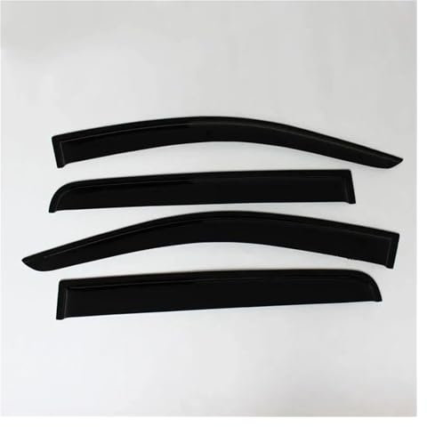 DZSQOMHGD Windabweiser Für Ford Für Ranger Für Raptor 2012-2016 2017 2018 2019 2020 2021 Sonne Regen Wachen Fenster Visier Seite Fenster Deflektor Windabweiser Seitenfenster