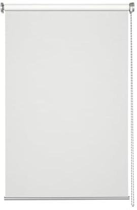 GARDINIA Seitenzug-Rollo für Fenster, Lichtdurchlässig, Sichtschutz, Blendschutz, Montage mit Bohren, Weiß, 120 x 160 cm (BxH)