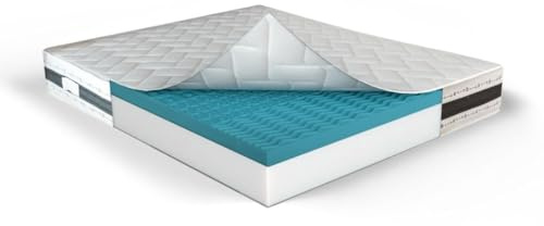 MUUN Materasso SINGOLO in Memory Foam, 80 x 190 cm, Anallergico e Ipoallergenico, ALTEZZA 25 CM, Isola il Movimento, Bassa Manutenzione, Flessibile e Morbido, GARANTITO 20 ANNI, Mod. IRIS