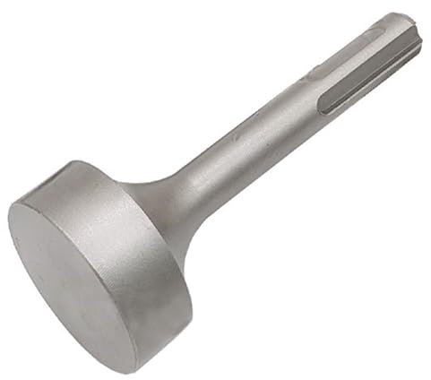 1 convertitore per asta di trapano SDS T, per martelli e punte per trapano a terra, per aste di messa a terra, testa a martello con gambo rotondo (piatto)