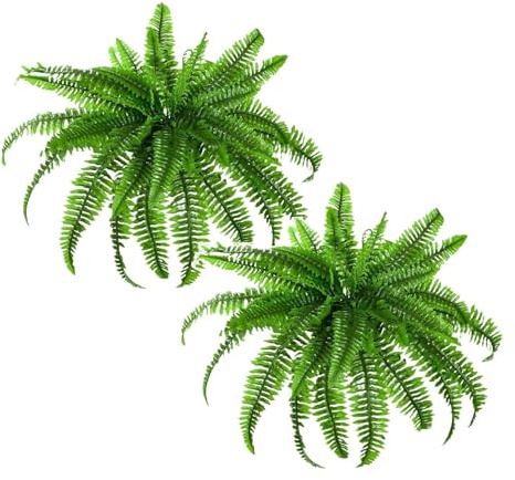Generisch 21/28 Zweige 2025 künstliche Farne Kunstpflanzen groß für & Wohndekor Outdoor Indoor Rosenstrauß Echt (B*2 One Size*2)