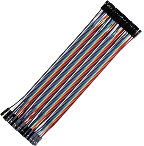 Multicolored Dupont Wire 40 pin Male to Female, 40pin Male to Male, 40pinFemale to Female Breadboard Jumper Ribbon Cables Kit Compatible with Arduino Projects DIY Kit（20cm）