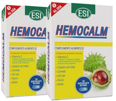 ESI Hemocalm - Castaño de Indias y Vid Roja - 30 Naturcaps - Pack 2