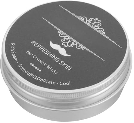 BIUDECO Jabón de Afeitar de Menta para Hombres Jabón para Afeitar la Barba Aroma Refrescante Tamaño Compacto y Ligero Adecuado para Afeitado Hogar y Viajes Espuma Abundante y Limpieza