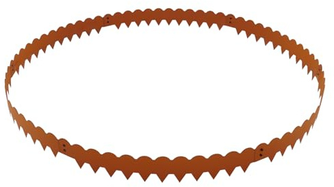 Bordure de pelouse en plastique - Clôture de jardin - Bordure de jardin - Bordure de parterre en acier résistant aux intempéries - 6 pièces - Pour arrêt des racines en bambou - Noir - Hauteur : 10 cm