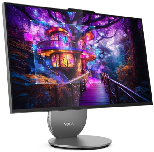 Lenovo Yoga AIO 27IAH10 27 All-in-One PC | Intel Core Ultra 7 255H | 16GB RAM | 1TB SSD | Quad HD IPS Display | Intel Arc 140T GPU | Windows 11 Home | Grey