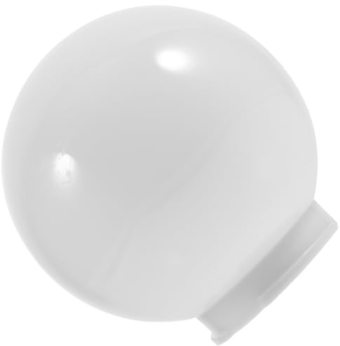 Sferico Paralume Bianco in Acrilico per Lampione Esterno | Sfera per Lampione Esterno, Apertura 55mm, Base Circa 8, 3cm