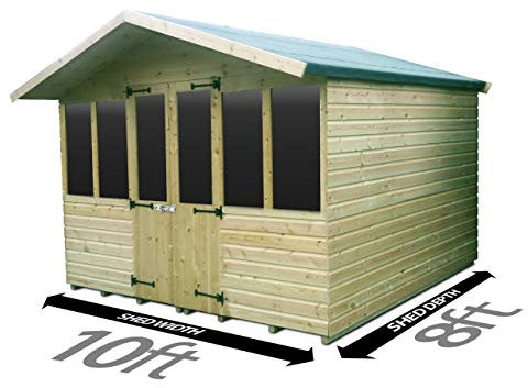 Total Sheds 10ft (3m) x 8ft (2.4m) Summer House Cabin Supreme Cabin