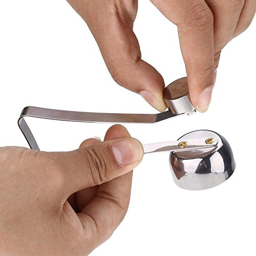 Aramox Eierköpfer Edelstahl Eieröffner Silber Egg Topper Edelstahl Egg Breaker