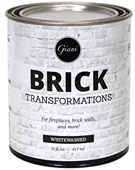 Giani Brick Transformations Whitewash Paint for Brick Walls and Fireplaces