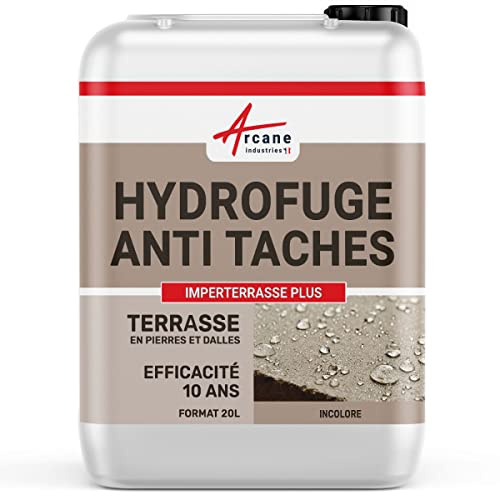 Hidrófugo oleófugo para terraza - Impermeabilizante con solvente de efecto larga duración - 20 L - ARCANE INDUSTRIES