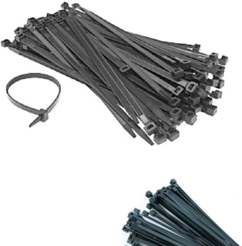 Sellon24 Kabelbinder 100 Stück 2,5x200mm Wetterfest UV beständig Hohe Zugfestigkeit Anthrazit