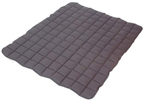 paw & pillow® Hundematte Outdoor & Indoor [Kratz- & Bissfest] - Hunde Reisebett waschbar - Hunde Outdoor Decke - Hunde Matte für Auto, Indoor & Outdoor - Hellgrau Größe XXL - Made in Germany