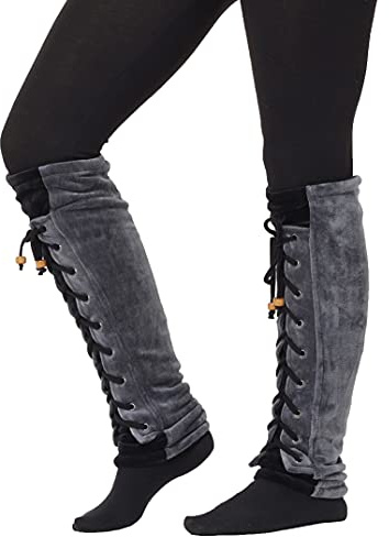 PUREWONDER Damen Stulpen Beinstulpen Samt Beinwärmer Modell Nr. 28