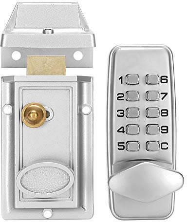 Cerradura de Puerta con Contraseña Digital, Cerradura Impermeable de Código Mecánico, Cerradura de Puerta Electrónica con Cerrojo para el Hogar/Hotel/Villa/Oficina Equipo de Casa Inteligente