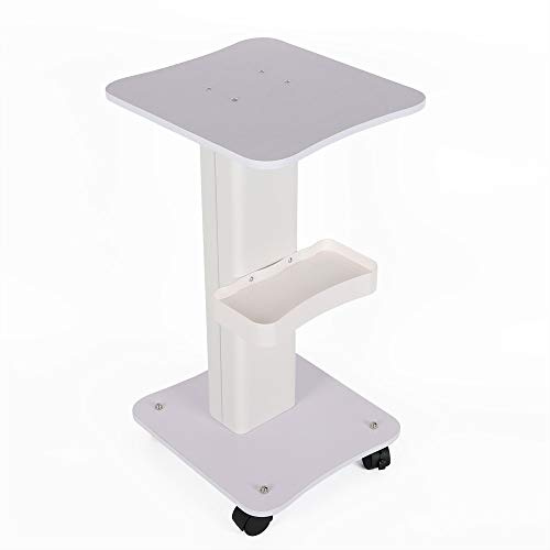 awolsrgiop Beauty Trolley Cart with Wheels, Esthetician Cart SPA Beauty Machine Trolley 3 Tier Rolling Cart Storage Organizer Stand Holder, Load 88lbs Quiet Running for Beauty Salons, Hair Salons