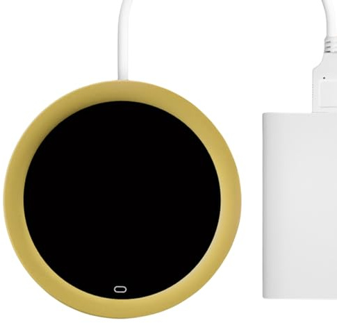 Sous-verre chauffant, chauffe-tasses avec marche/arrêt, chauffage de tasses à café avec induction par microgravité pour bureau, interface USB, chauffe-tasses électrique