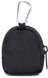 Peminkoo Monedero táctico Equipamiento Diario con Llavero Monedero para Llavero Bolsillo con Cremallera Bolso para Llaves para Exteriores (Black)