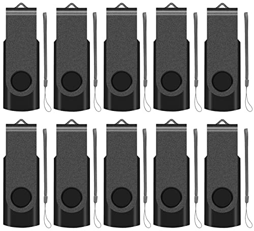 USB Stick 4GB 10 stück Speicherstick USB 2.0 (Schwarz) | USB Stick 4GB 10 stück Speicherstick USB 2.0 (Schwarz)