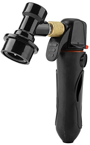 Portable Homebrew CO2 Keg Charger Draft Beer Dispenser for Brewers (Black)