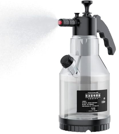 Schaumkanone Sprüher, Hochdruckreiniger Schaumkanone 2L, Auto Schaumkanone, Gartenschlauch Schaumkanone, Auto Detailing Schneeschaum Kanone, Seitenöffnungsdeckel für Boden