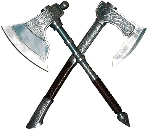 LQZJG Doppelaxt aus Spiel AC, PVC Spirit Hall Doppelaxt 22.4 Zoll, Cosplay, Sammlung, Geschenk geben