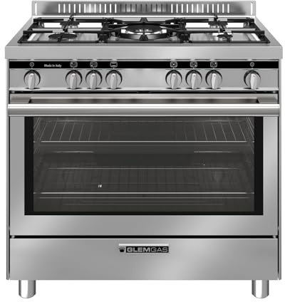 ST965VI - Cocina de gas con horno eléctrico, 90 x 60 cm, clase energética A