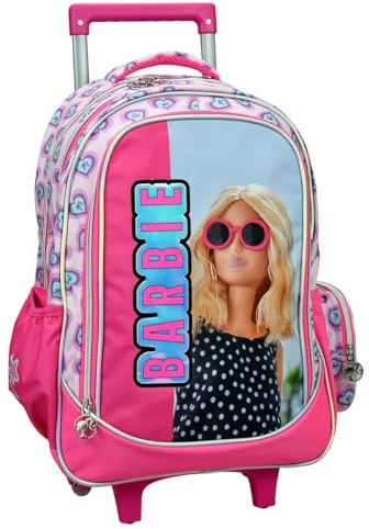 Barbie Grande Zaino Trolley con Ruote Scuola Elementare Bambina Ragazza