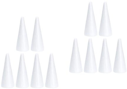 NUOBESTY 2 Sätze Schaumkegel Selber Machen Abzeichenhersteller Für Bausatz Kindersand Zapfen Sensorisches Spiel Bausätze Kinderrahmen Kreise Weiß Poly-Drache 6 Stück * 2