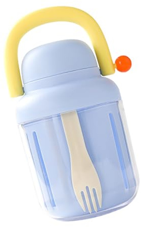 Fluxioxtna Vegetable Fruit Shaker con Salsa Desmontable Compartimento Portátil Gran Capacidad Contenedor Almacenamiento Desayuno