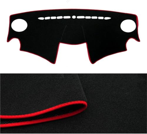 Cubierta Tablero para Chevrolet para Spark 2013 2014 2015 Cubierta para Tablero Automóvil Tapete para Tablero Visera Solar Alfombra Anti-UV Accesorios(Rojo)